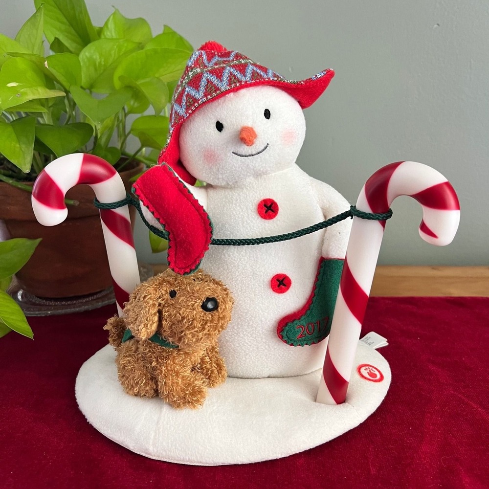 Hallmark Jingle Pals 2017 Snowman and Dog Musical Animated Christmas Plush